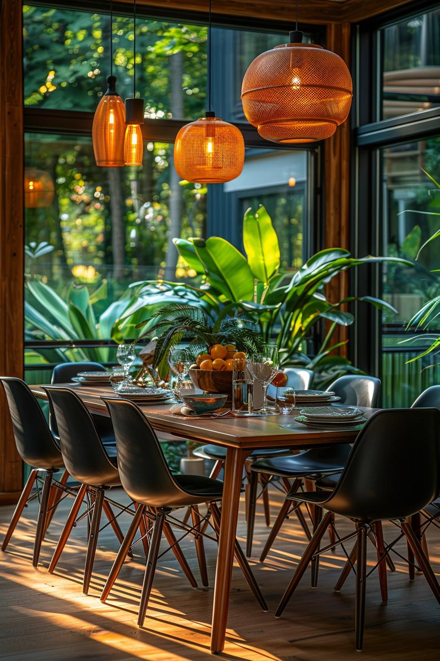 15 new modern dining room ideas in the middle of the century 28 9. Nature-inspired Esshafen-1