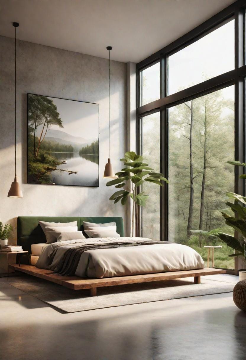 21 modern bedroom ideas for your 2025 makeover 65 20. Nature-inspired retreat emphasizes natural light and sustainable materials-0