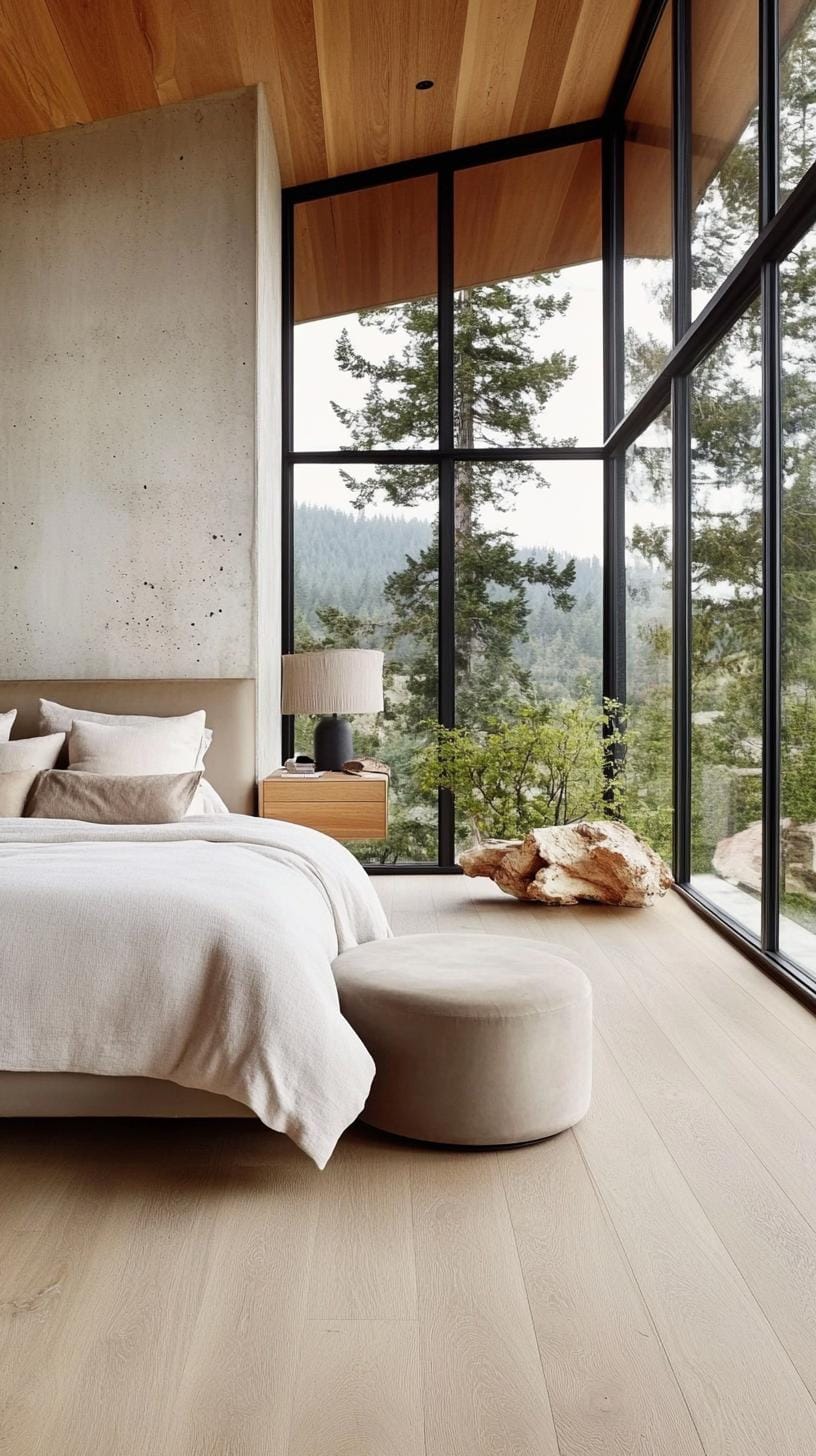 21 modern bedroom ideas for your 2025 makeover 66 20. Nature-inspired retreat emphasizes natural light and sustainable materials-1-1