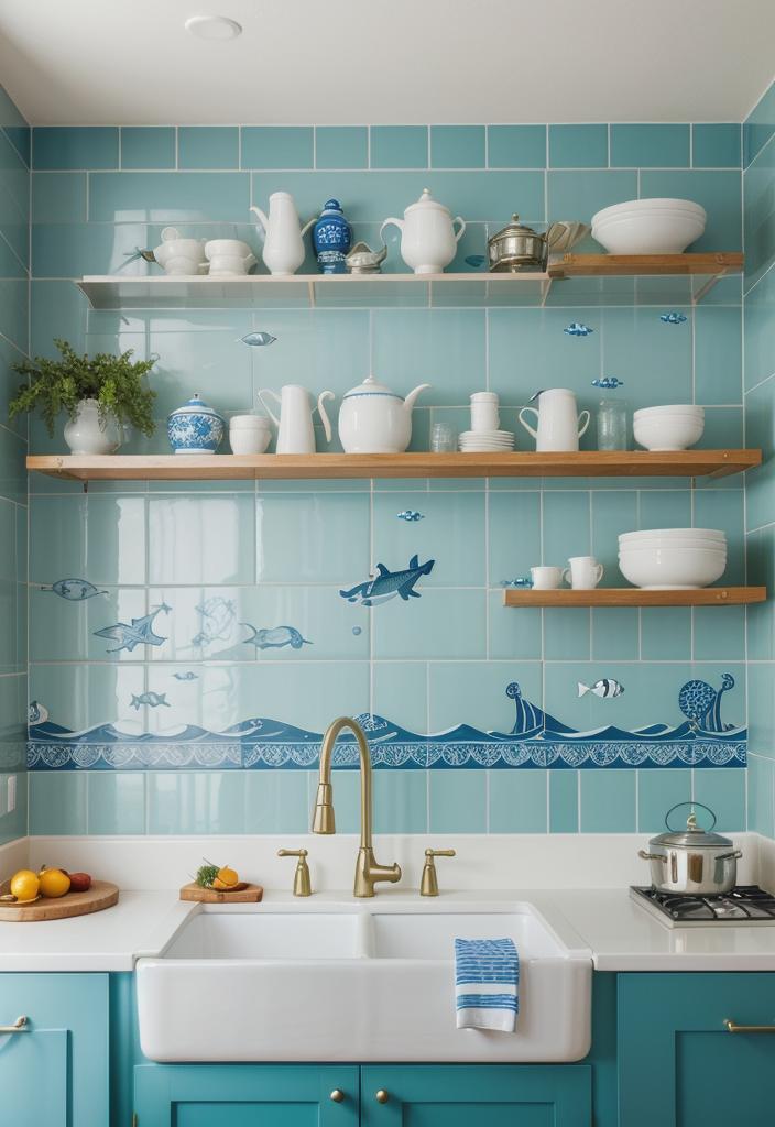 35 Stunning Kitchen Backsplash Ideas: Creative and Eye-Catching Designs 21 12. Nautical Backsplash Ideas-0