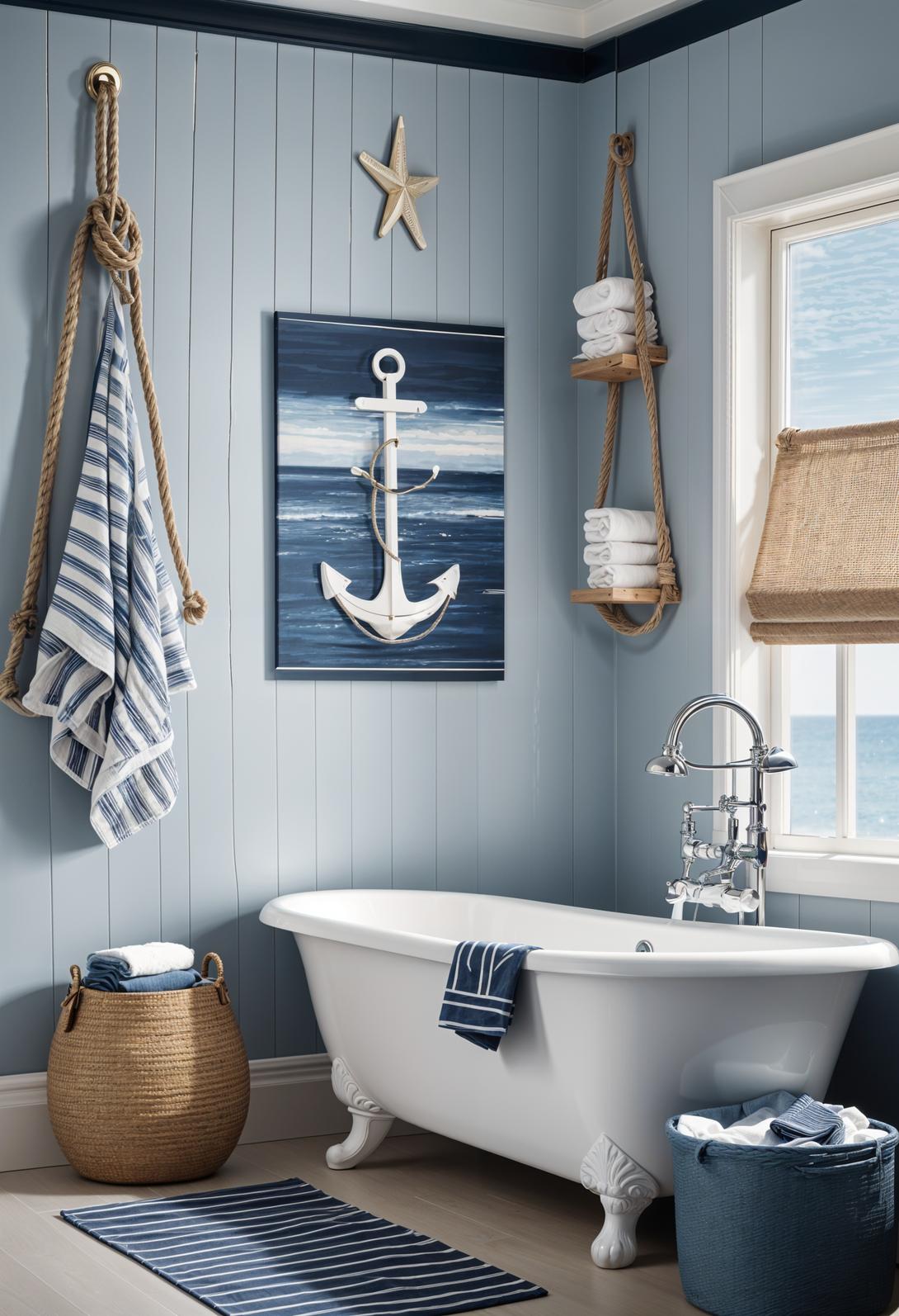 29 Breathtaking Bathroom Decor Ideas to Revamp Your Space 7 2. Nautical Bathroom Decor Inspiration-1
