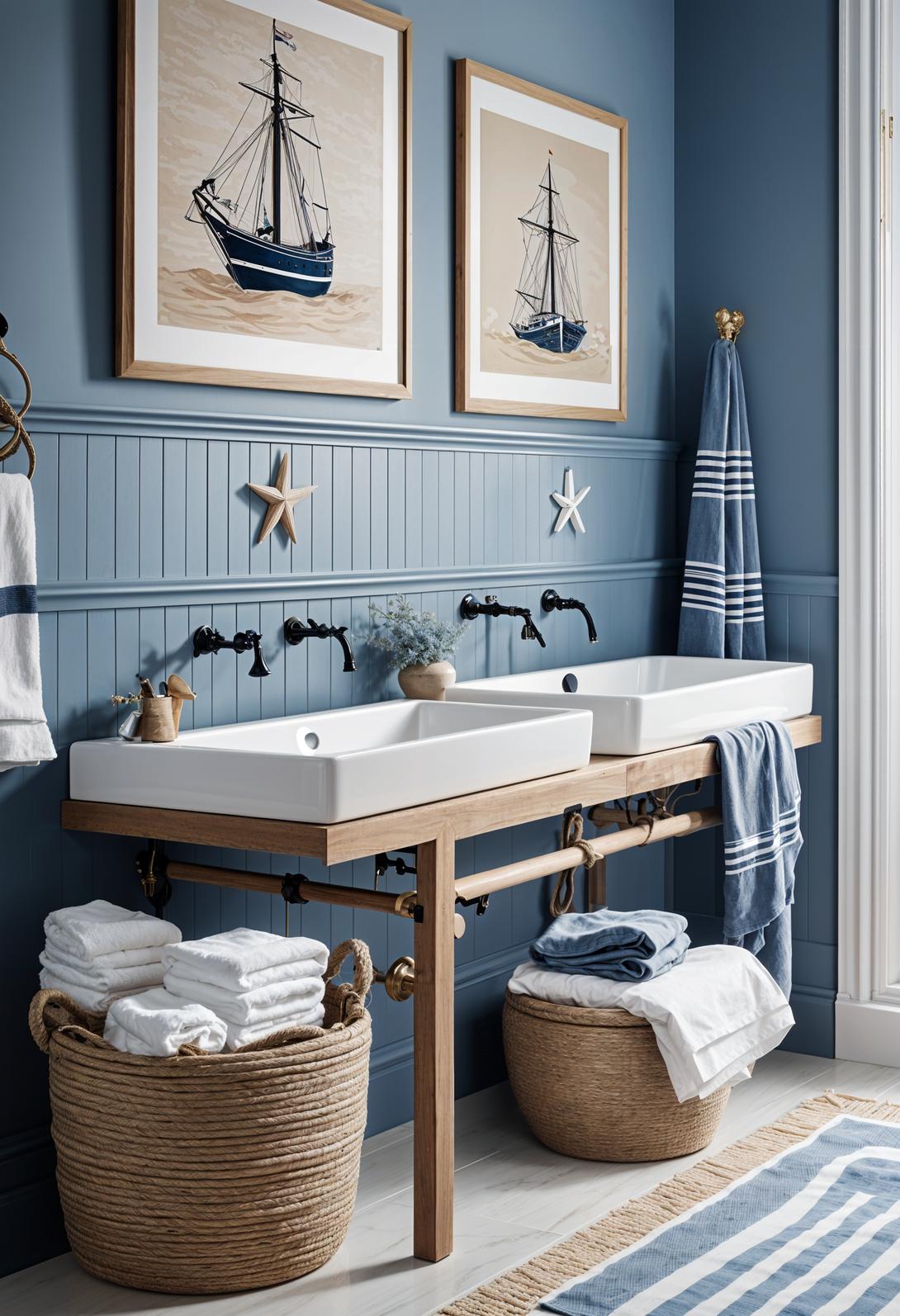 29 Breathtaking Bathroom Decor Ideas to Revamp Your Space 8 2. Nautical Bathroom Decor Inspiration-2