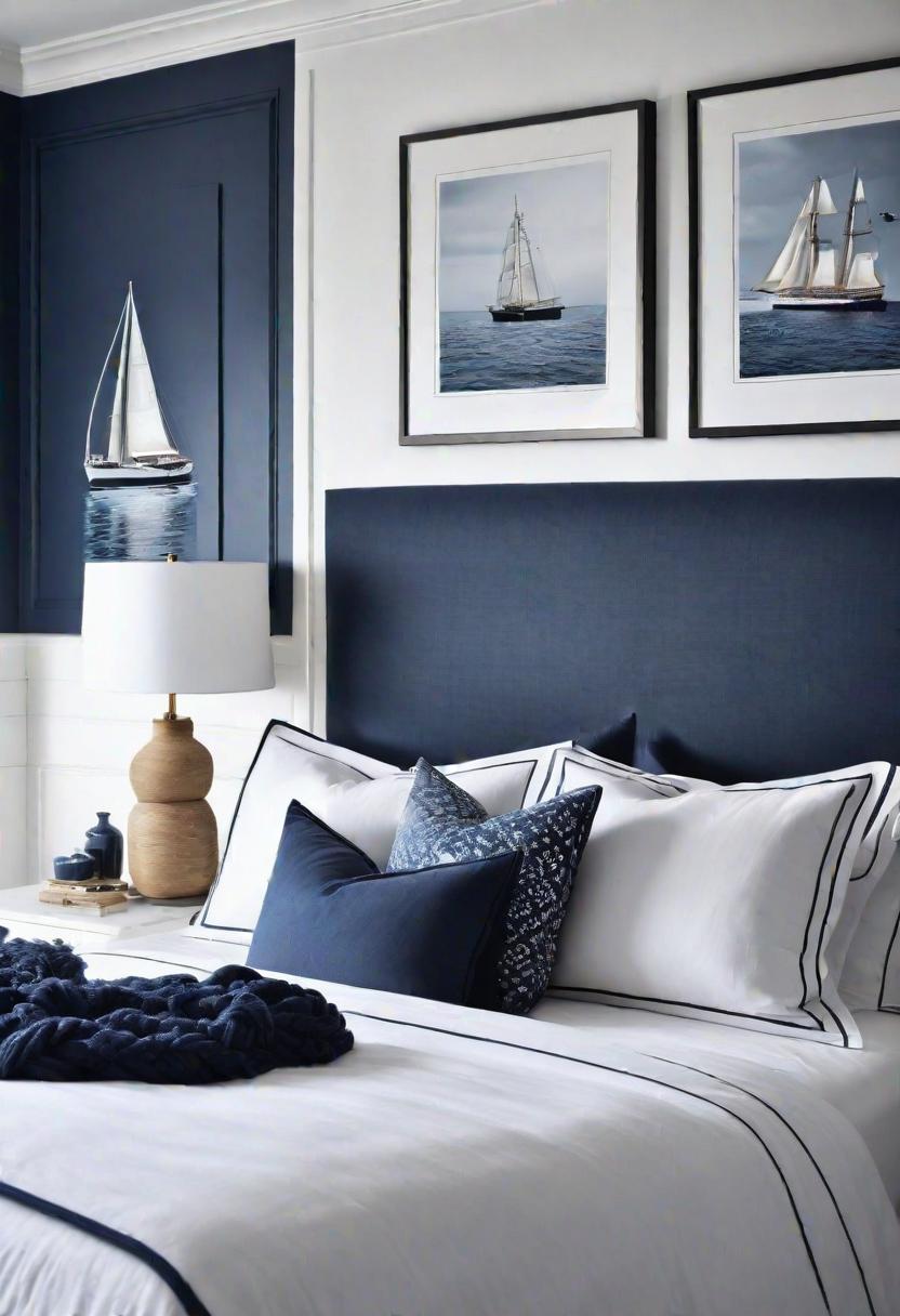 43 Relaxing Coastal Bedrooms for Breezy Retreats 45 43. Nautical Bedroom Decor Ideas-0