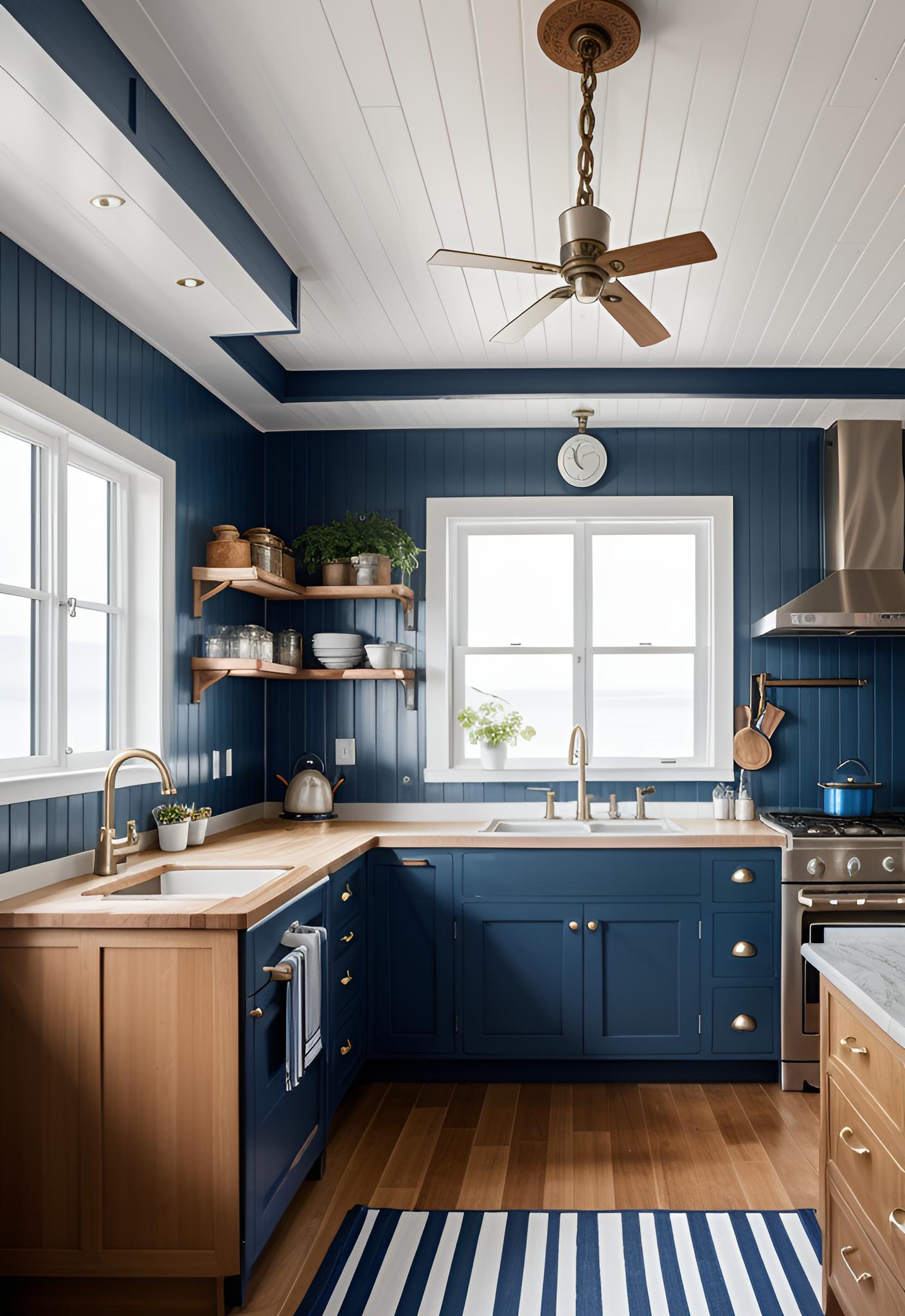 45 Timeless Kitchen Design Ideas for Everlasting Style 39 33. Nautical Kitchen Design Ideas-0