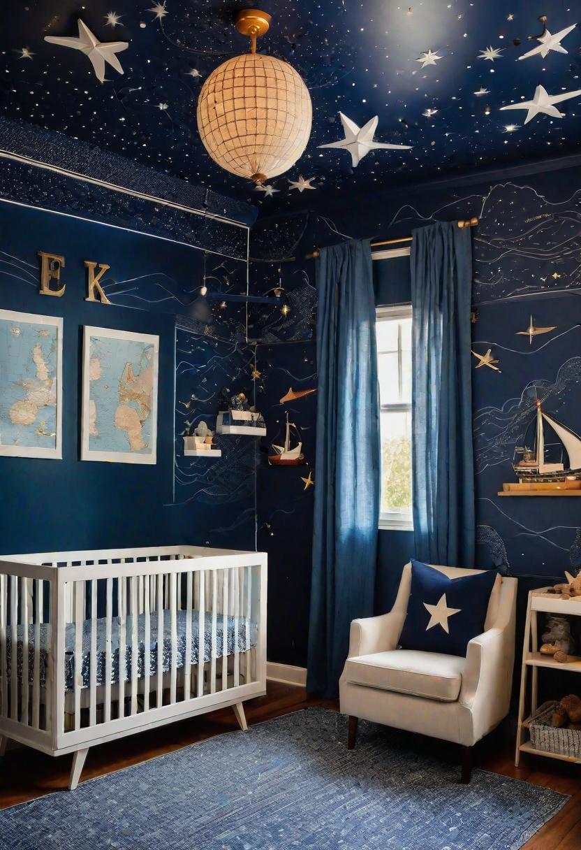 61 Dreamy Nursery Room Inspirations: From Cozy Corners to Whimsical Themes 5 2. Nautical Nursery Inspo-1
