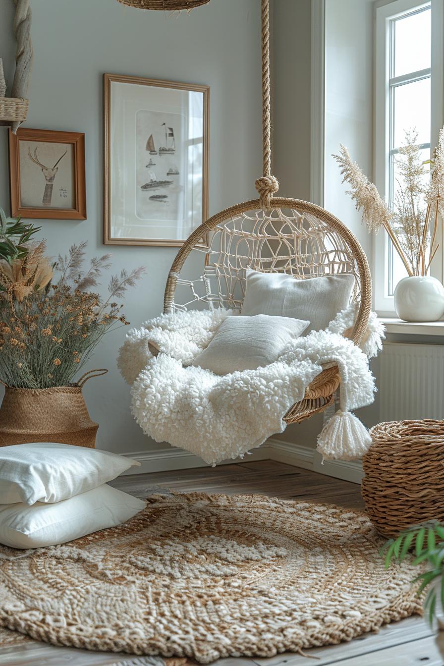 15 breathtaking Boho Coastal living room ideas for a beach house 17 17 6. Inspiration-0 in Nautical Swing Stuhl-0
