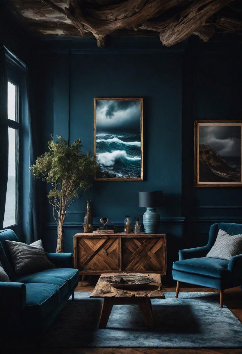 29 Moody Wohnzimmer Ideen: Erstellen Sie eine bezaubernde Atmosphäre 12 10. Seehelme Wohnzimmer-0