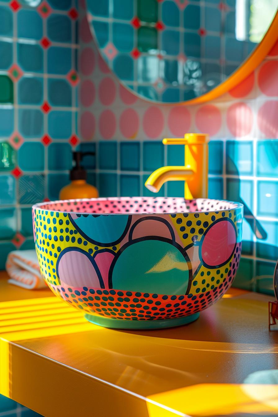 15 beautiful bathroom designs to improve your room 36 15. NEON POP Art Bathroom Statement-1
