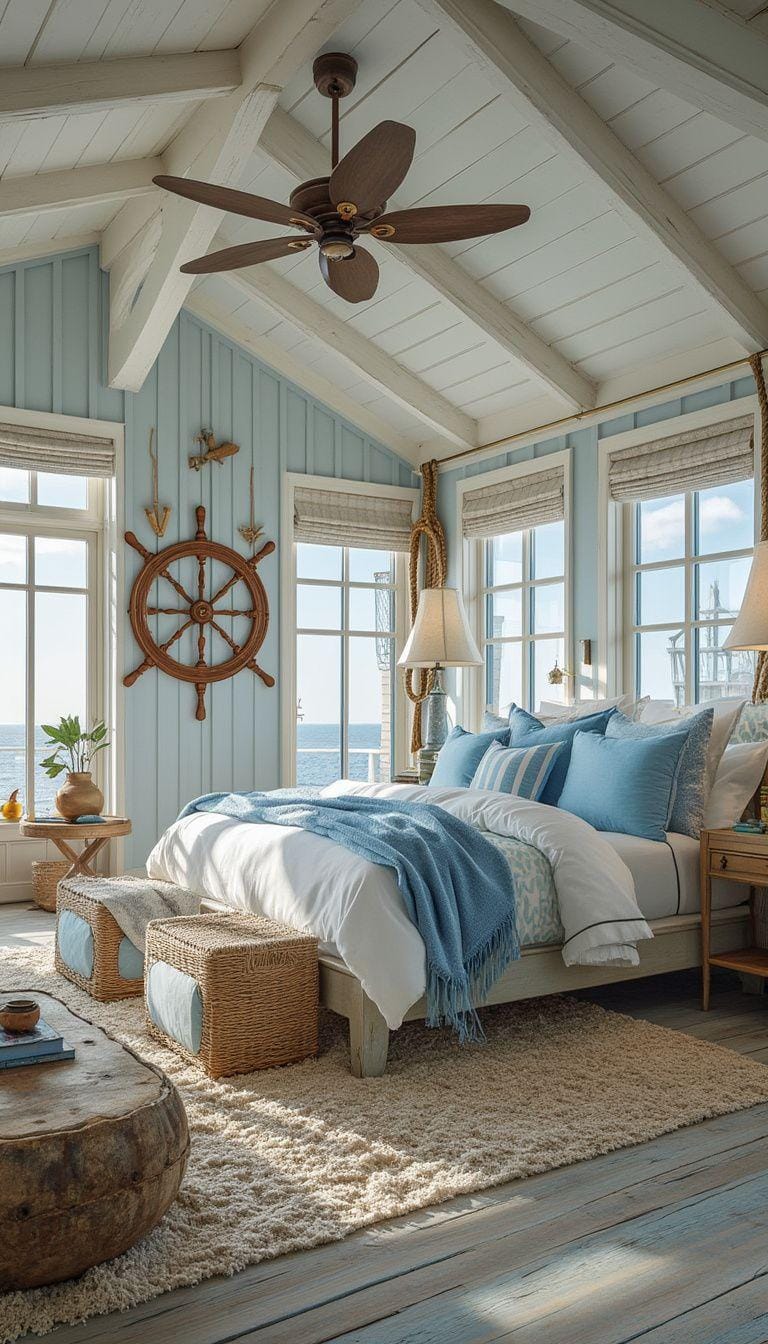 20 beautiful loft bedroom ideas for copying 23 7. Ocean-inspired loft Decor-0