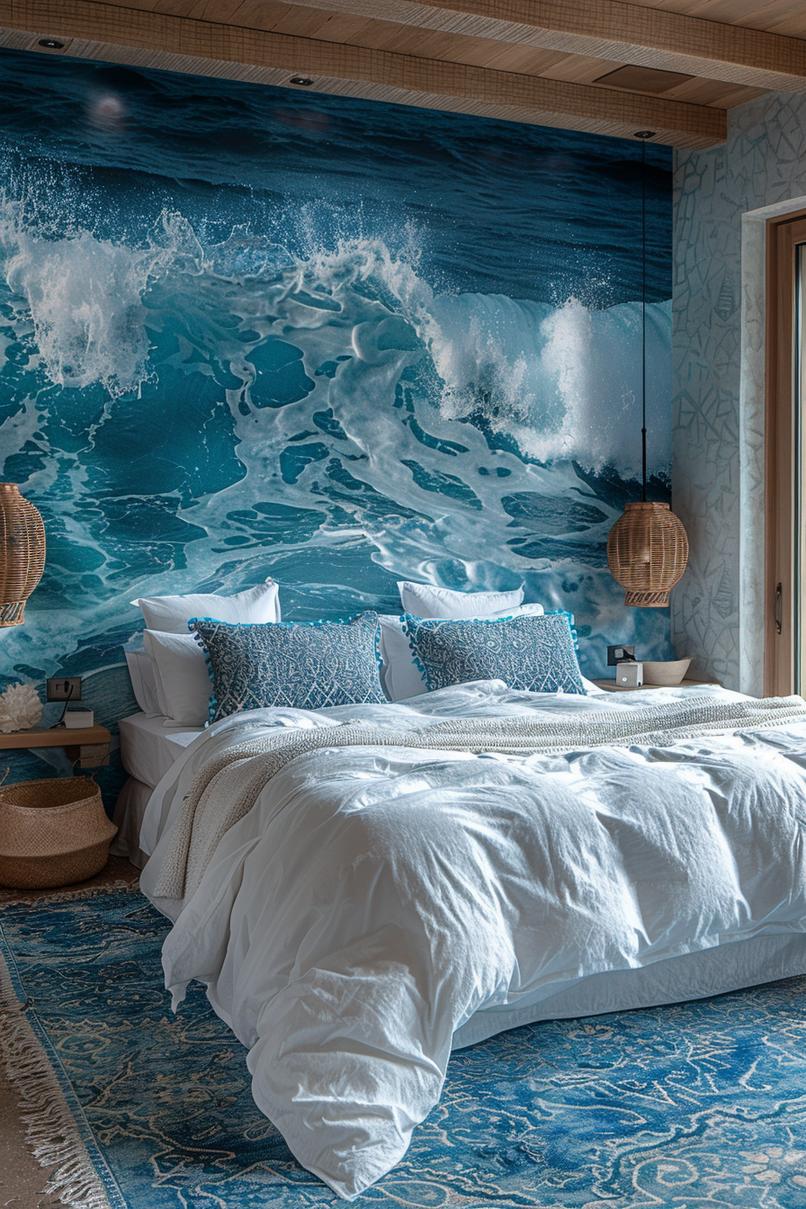 15 aesthetic coastal bedroom ideas for a dreamy retreat 13 5. Occuel wall wall wall painting inspiration-0