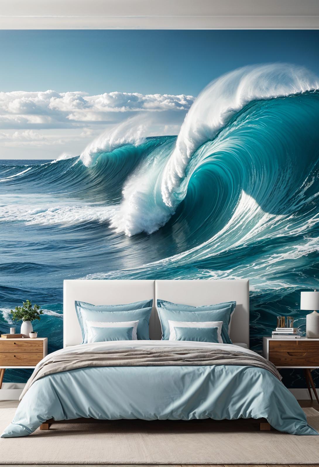 15 aesthetic coastal bedroom ideas for a dreamy retreat 14 5. Occuel wall wall wall painting inspiration-1