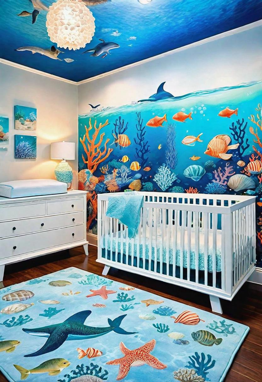 28 Charming Baby Boy Nursery Ideas: Creative Themes and Decor for Your Little Man 9 7. Ocean-themed Nursery Decor Ideas-0