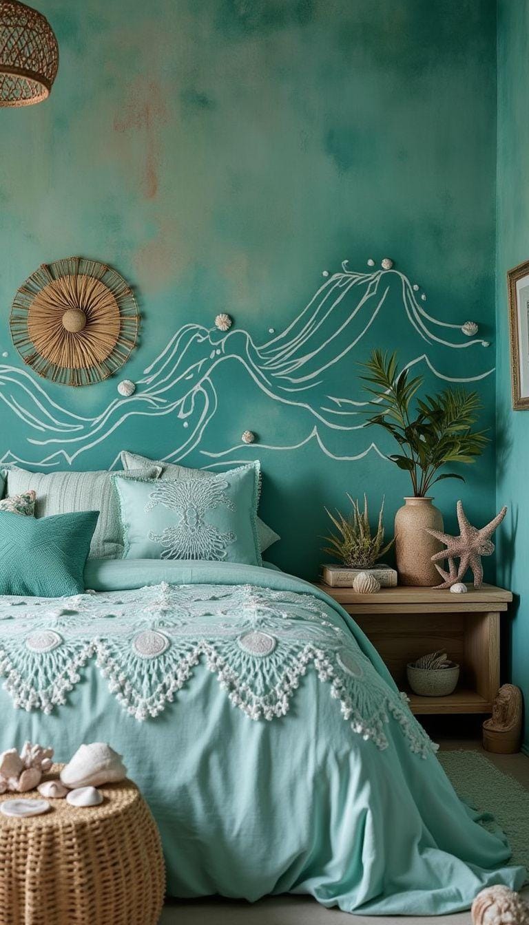 21 colorful boho bedroom ideas for a bizarre hippie mood 23 8. Oceanian boho breeze: integrate