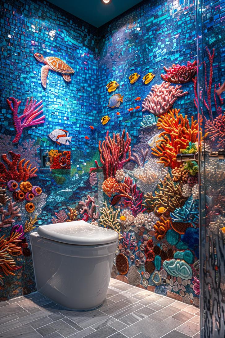 21 breathtaking bathroom wall decoration ideas to inspire them 3 1. Oceanian mosaic master works-0