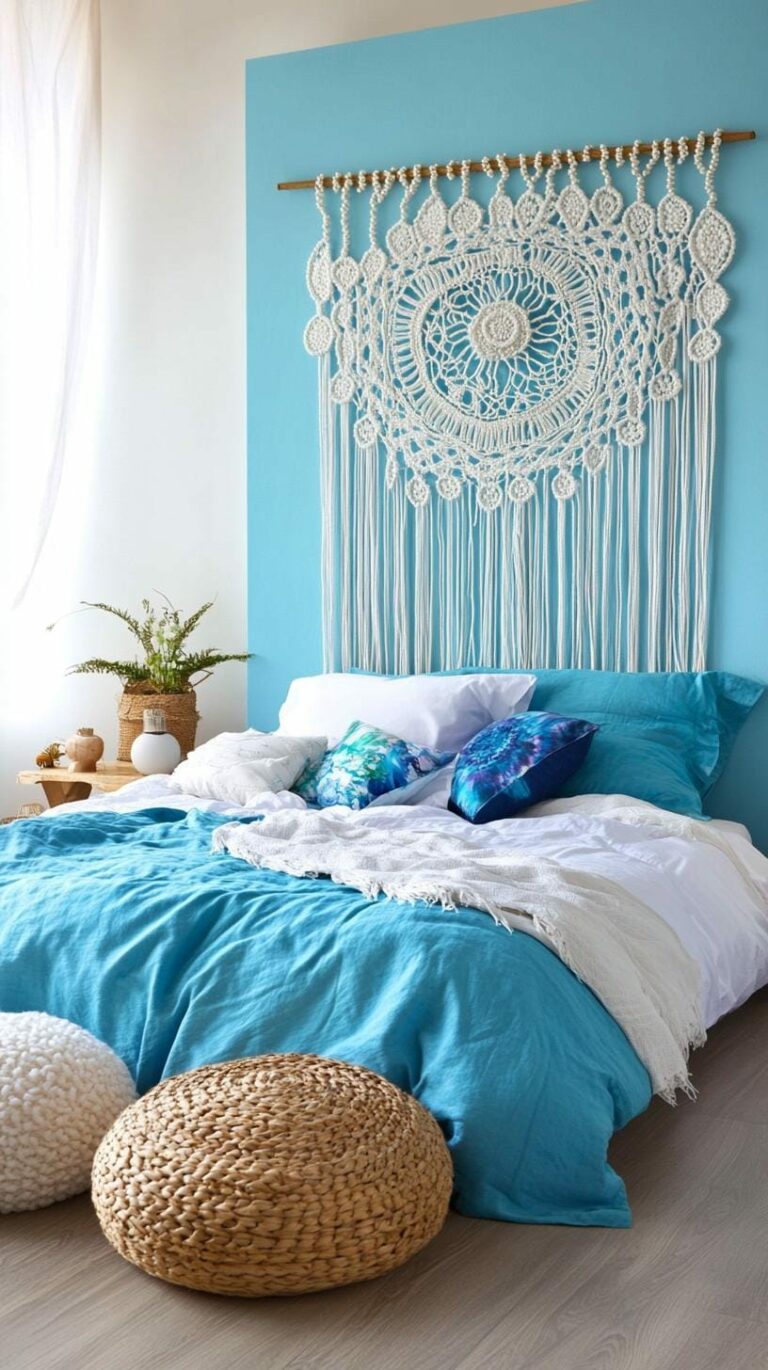 21 Best Blue Boho Bedroom Ideas to Inspire You