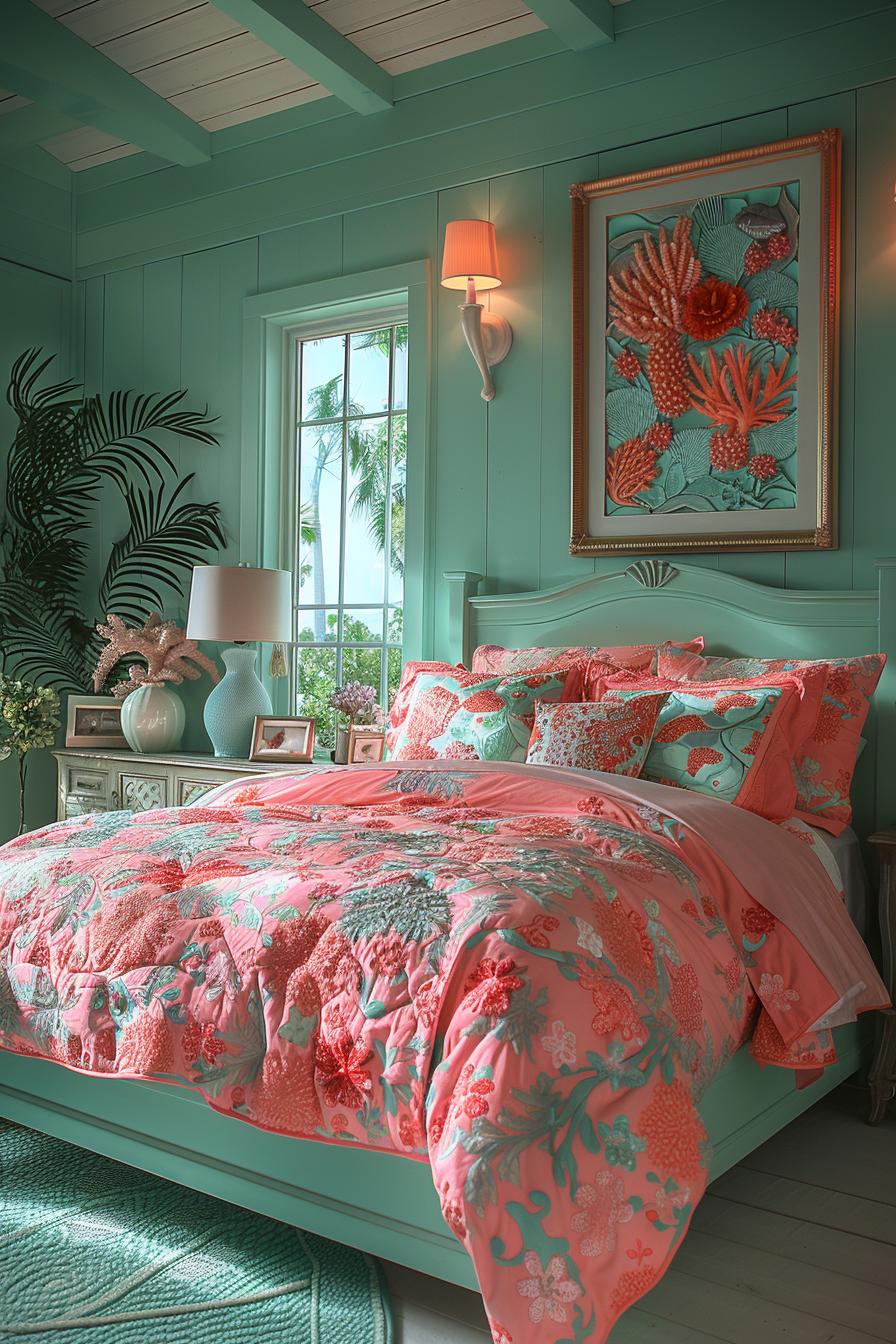 15 dreamy pink coastal bedroom ideas: beach & aesthetics 6 2. Oceanic pink bedroom haven-0
