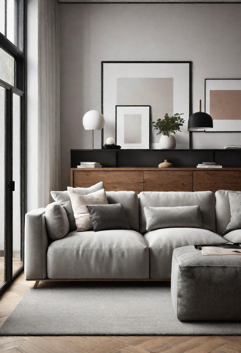 Small Space, Big Impact: 34 Minimalist Living Room Ideas for Every Apartment 20 18. Open Feel Sofa-0