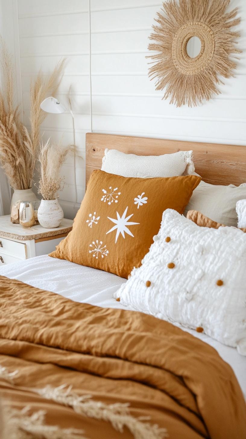 21 Breathtaking Western Boho Bedroom Ideas to inspire you 12 4 .. opt for a desert oasis color palette with terracotta, mustard and sandy beige in combination with soft cotton bed linen-0