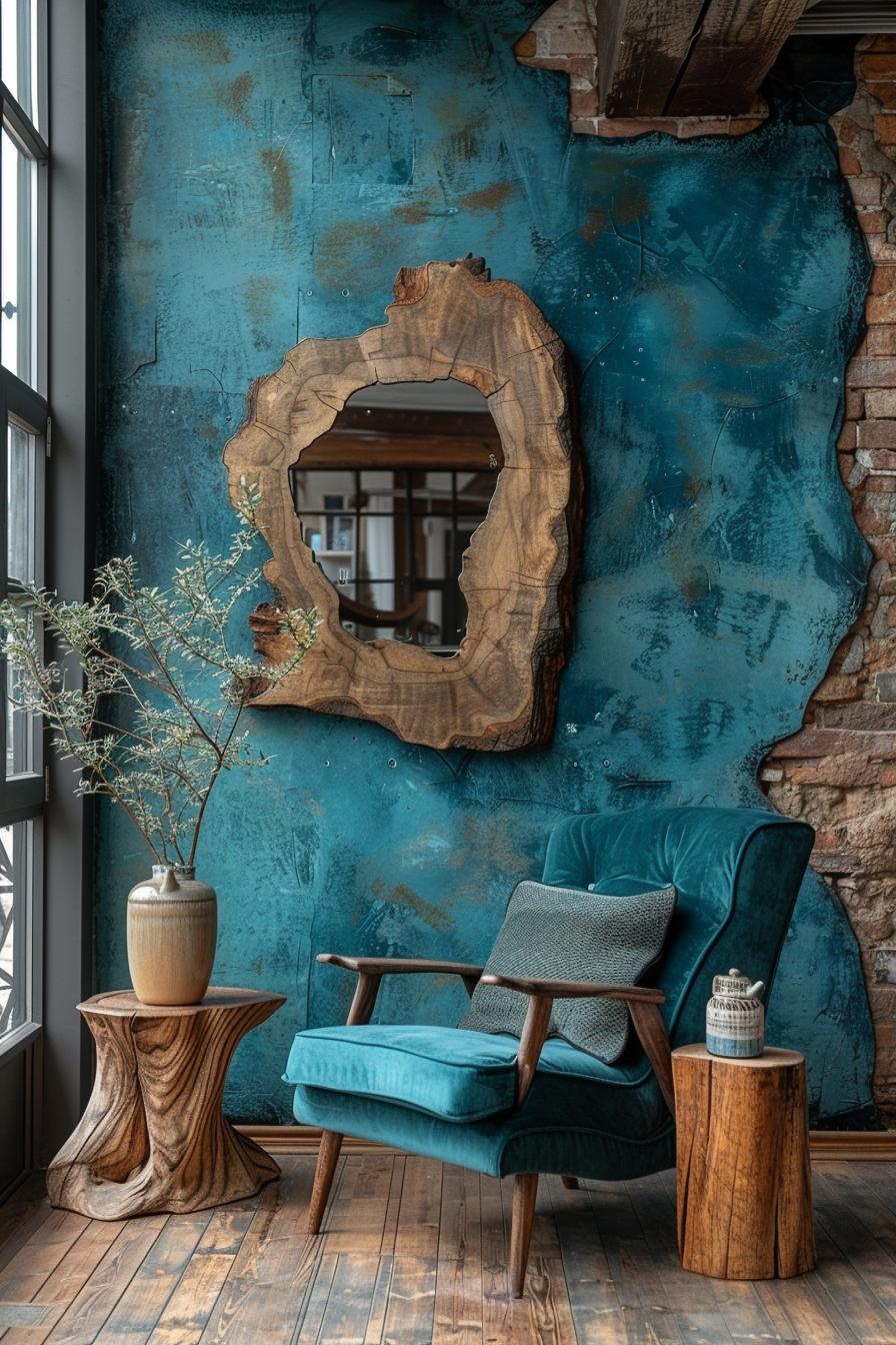 19 beautiful boho in the middle of the century modern living room 43 14. Bio-mirror with Vintage Decor-1