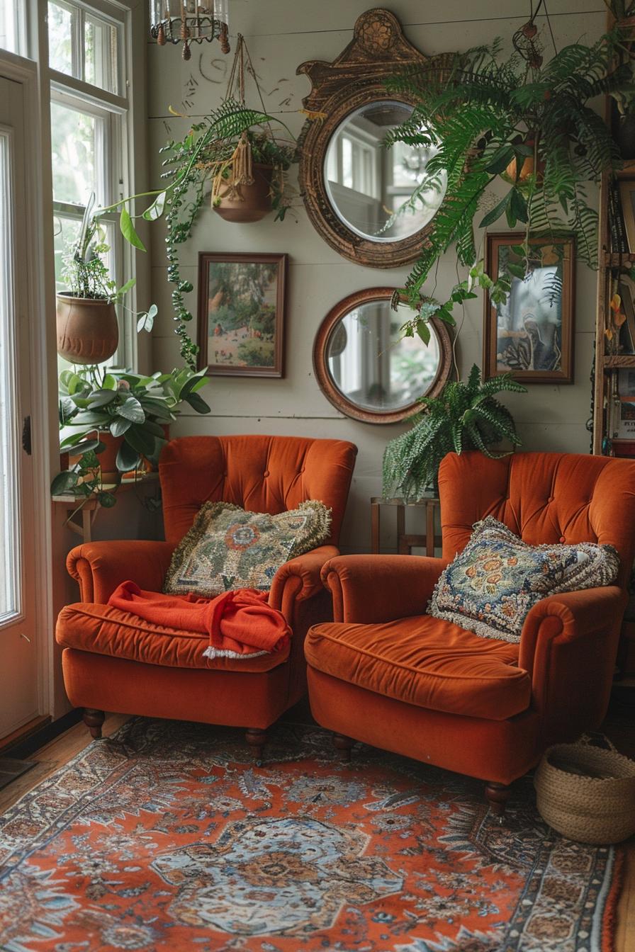 19 beautiful boho in the middle of the century modern living room 44 14. Bio-mirror with Vintage Decor-2