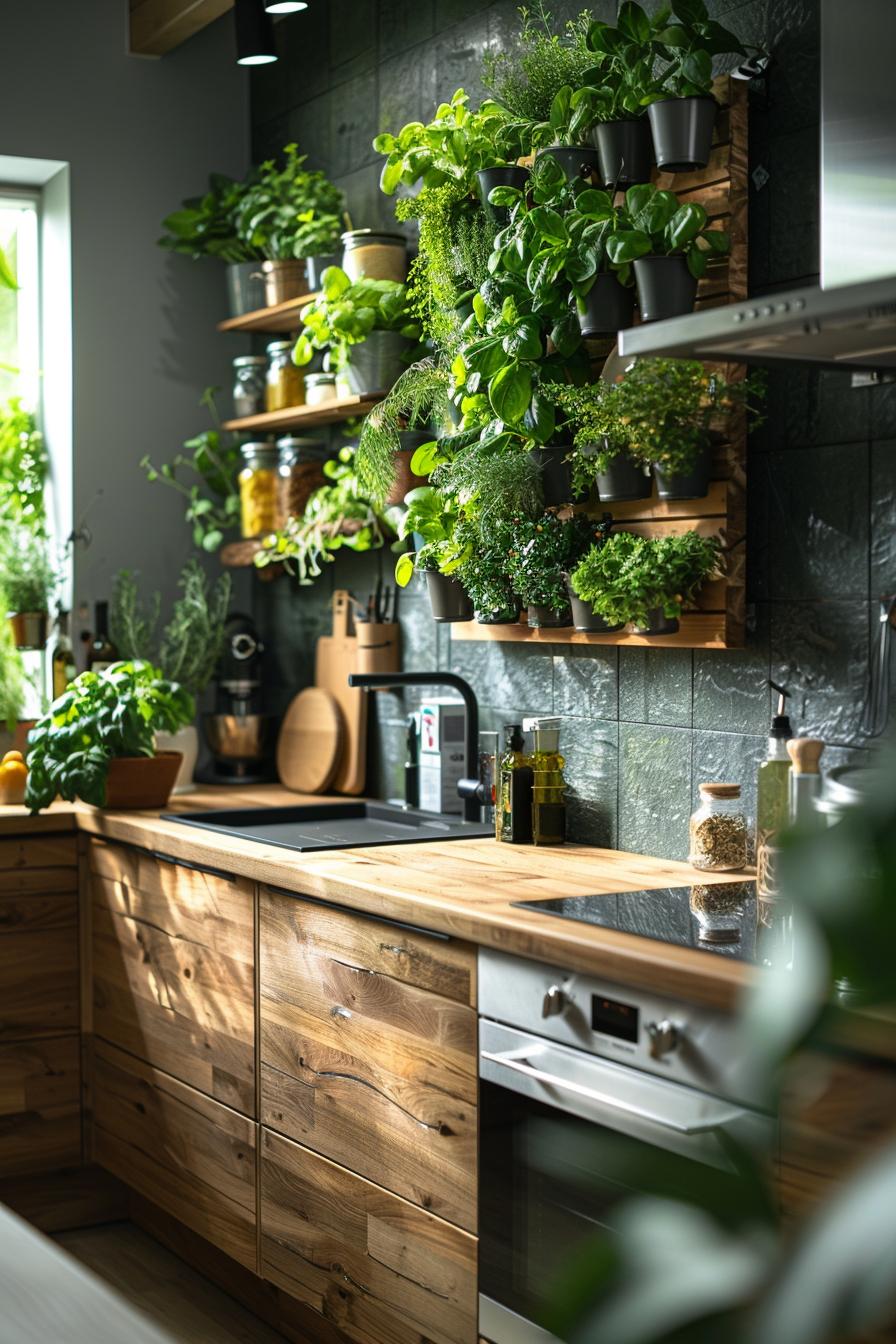 15 unique in the middle of the century modern kitchen ideas 44 15. Over-the-sink herb garden-0