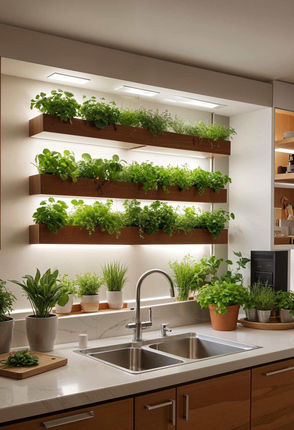 15 unique in the middle of the century modern kitchen ideas 45 15. Over-the-sink herb garden-1