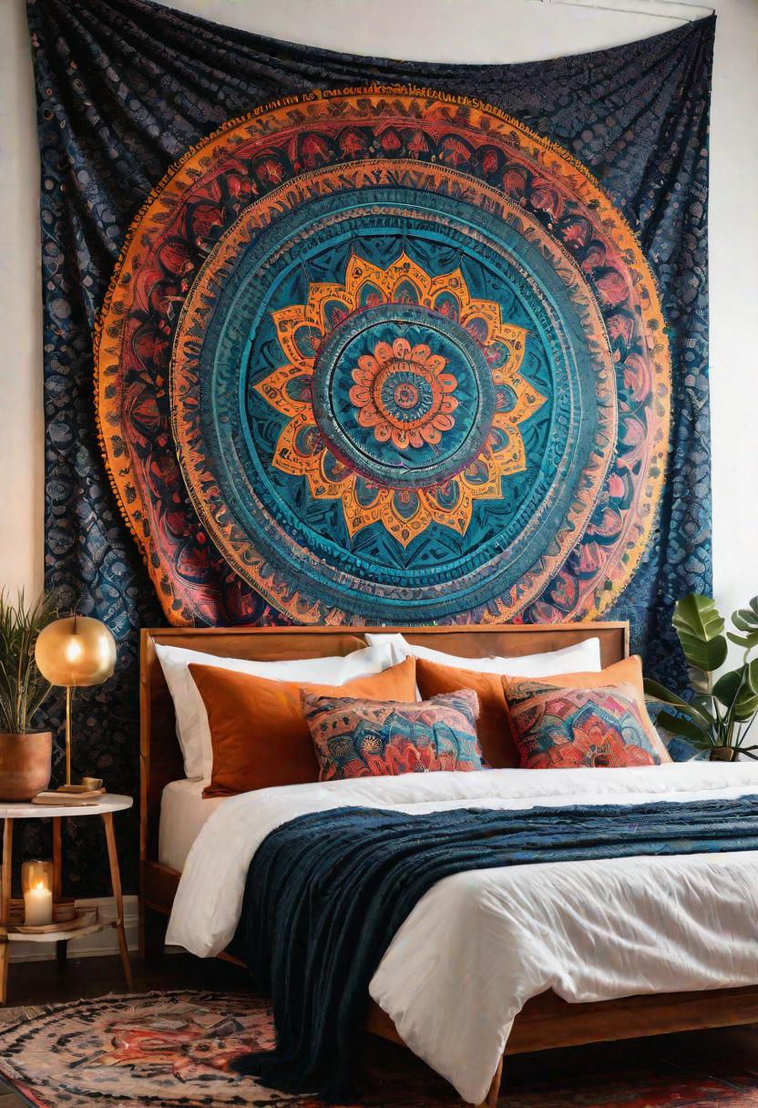 61 Inspiring Bedroom Wall Decor Ideas: Transform Your Space into a Dreamy Retreat 4 2. Oversized Tapestry Ideas-0