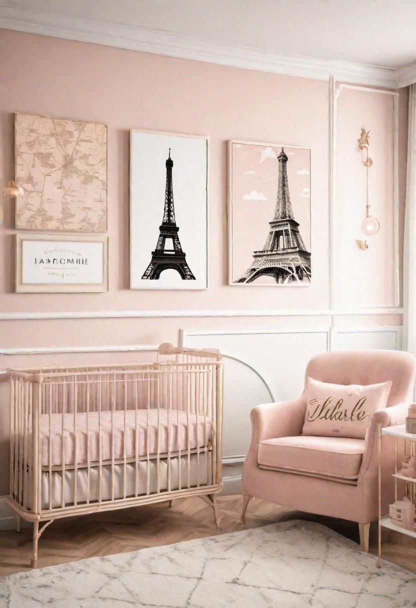 33 Enchanting Girl Nursery Ideas: Chic Decor for Her First Room 16 10. Parisian Chic Nursery Decor-0