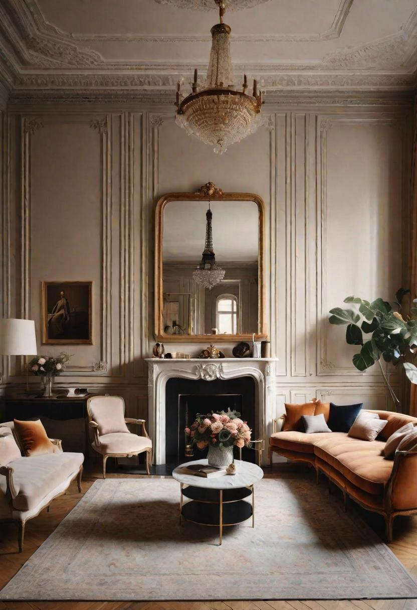 45 Warm & Inviting Cozy Living Room Ideas for Ultimate Relaxation 18 16. Parisian Elegance in Living Rooms-0