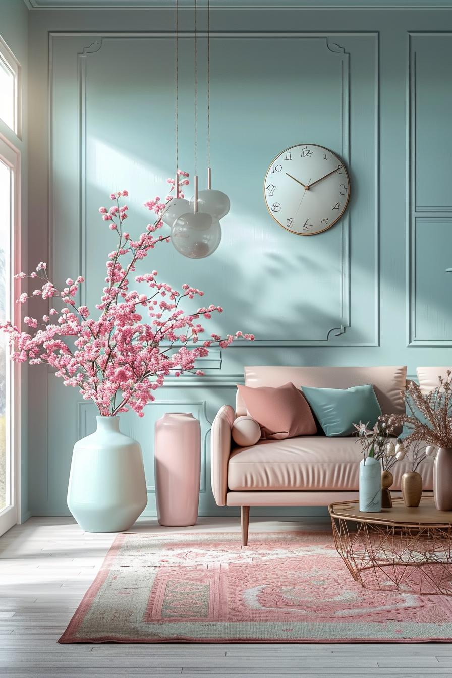 18 colorful in the middle of the century modern living room design 27 9. Pastell Decor joy-1