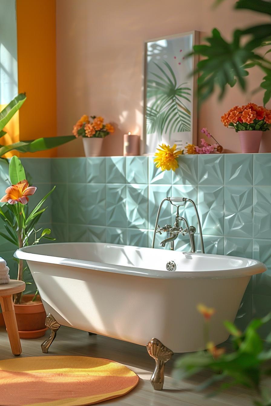 15 chic mid century modern bathroom ideas for timeless elegance 41 13. Pastel pink with metallic accent-2