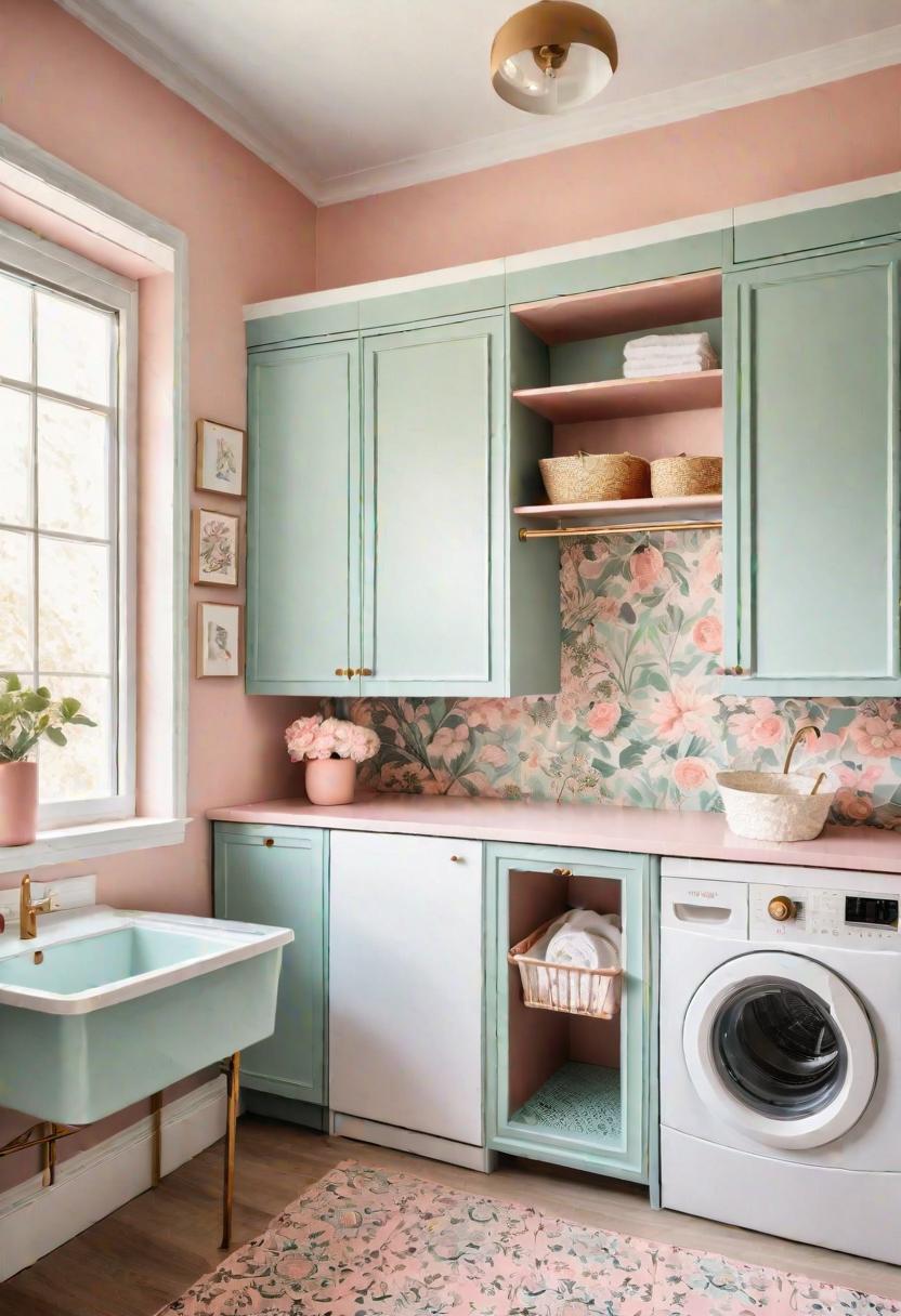 20 innovative wash cabine cabinet ideas: stylish storage solutions 11 6. Pastell-Retro-chic-Waschkabiner-0