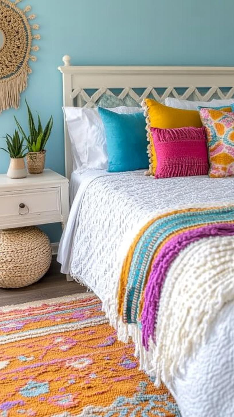 15. Pastel brands: Mix pastel blues with lavender and earthy brown for an inviting, eclectic mix-1