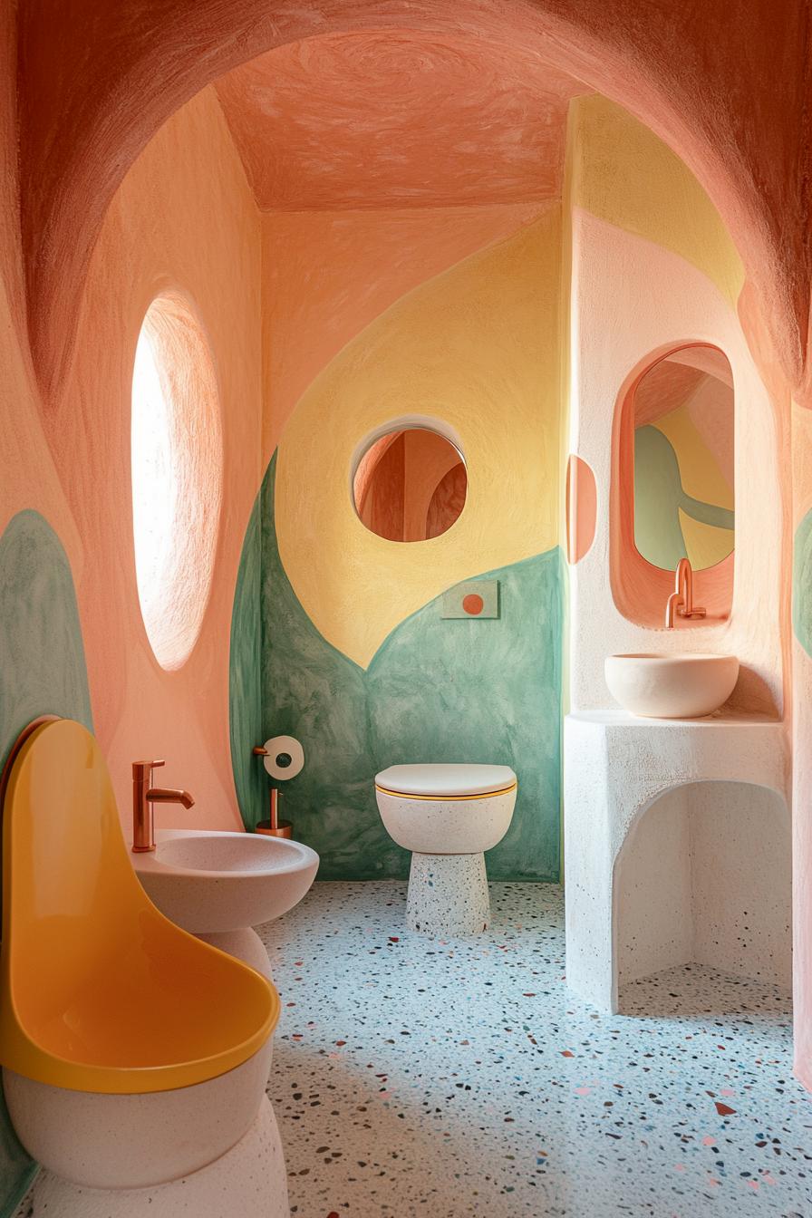 15 new bathroom design trends for 2024 and 2025 13 4. Pastel Terrazzo trend in the bathroom-0