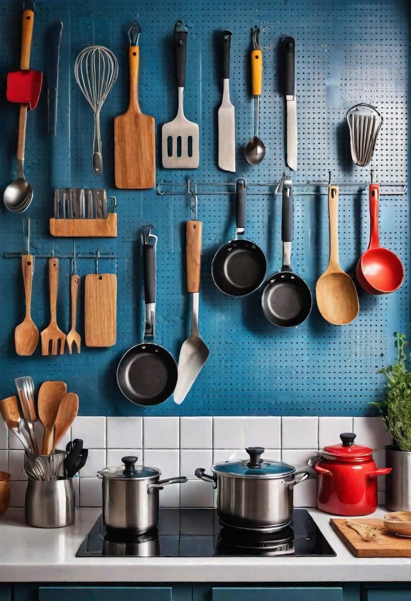 39 Clever Small Kitchen Ideas: Maximize Your Space with Stylish and Functional Designs 6 4. Pegboard Kitchen Storage Ideas-0