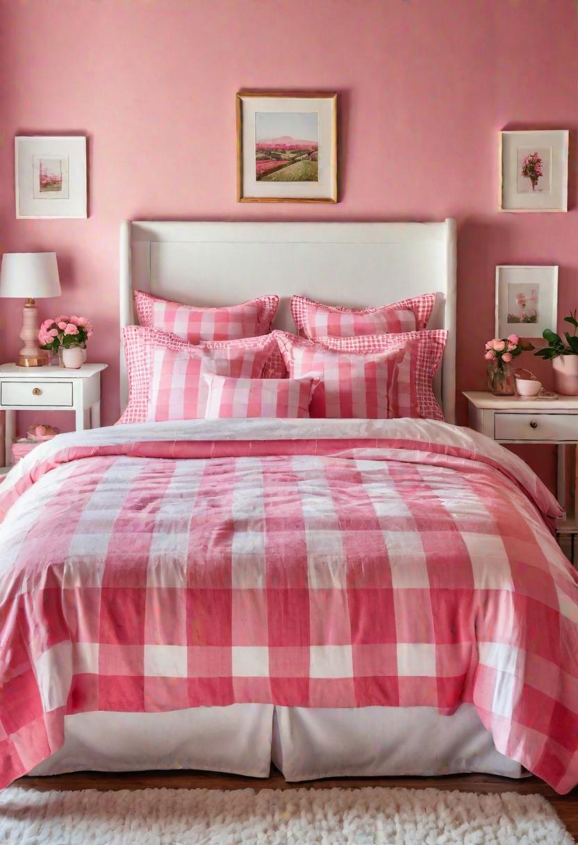 63 Luxurious Pink Bedrooms to Warm Up Your Space 59 56. Peppermint Pink Bed Inspiration-0