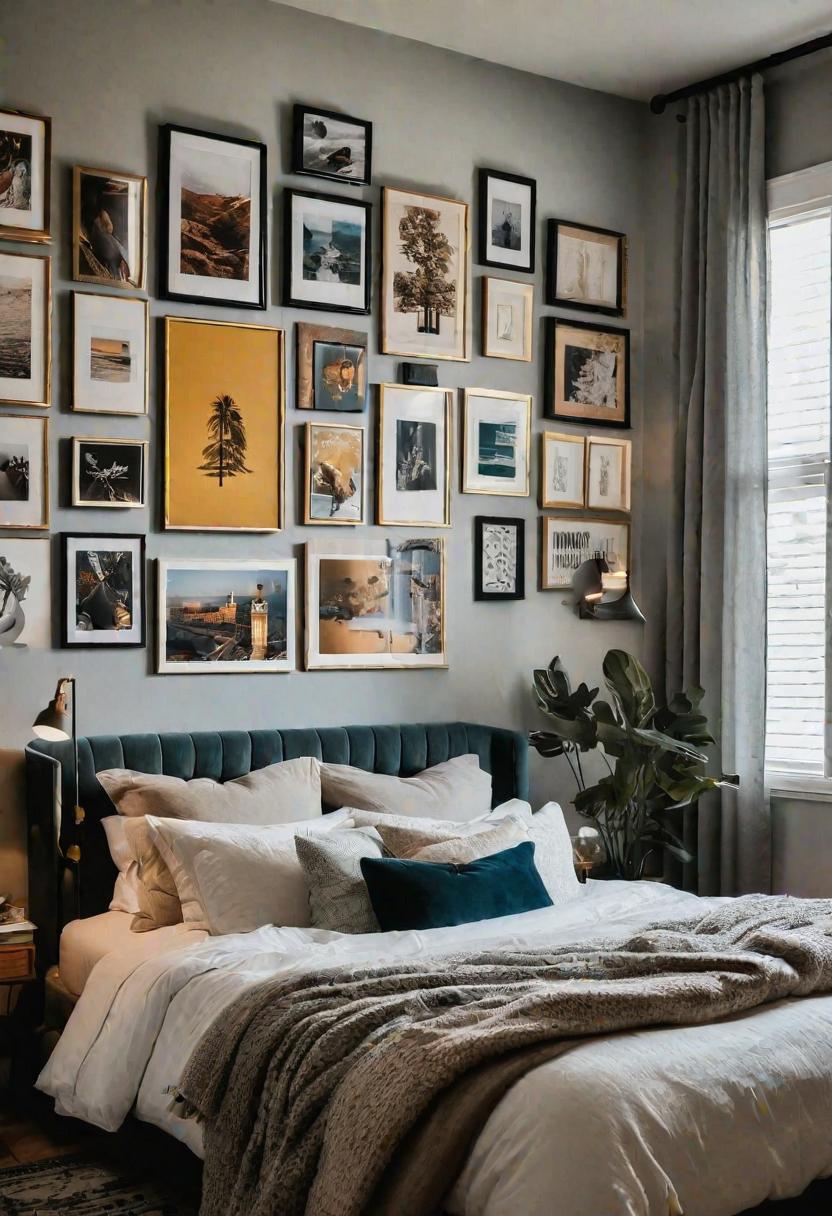 35 Stunning Bedroom Accent Walls for a Cozy Makeover 21 11. Personal Gallery Wall Inspiration-0