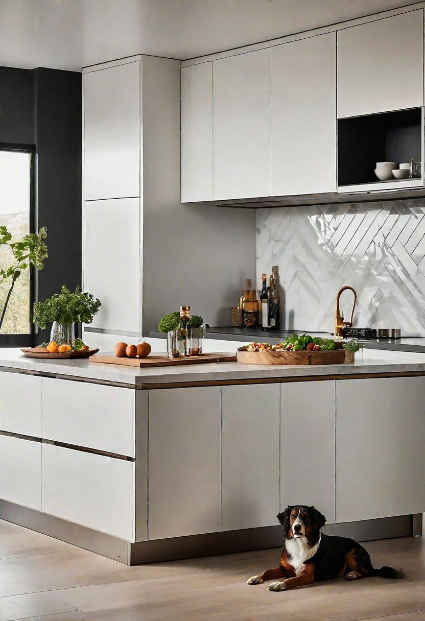 39 Cutting-Edge Modern Kitchen Design Ideas: Contemporary Style 48 37. Pet-Friendly Kitchen Design-0
