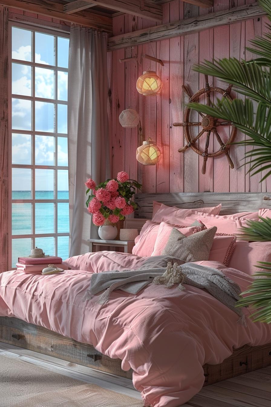 15 dreamy pink coastal bedroom ideas: beach & aesthetics 10 3 .. Pink Coastal Retreat Decor-1