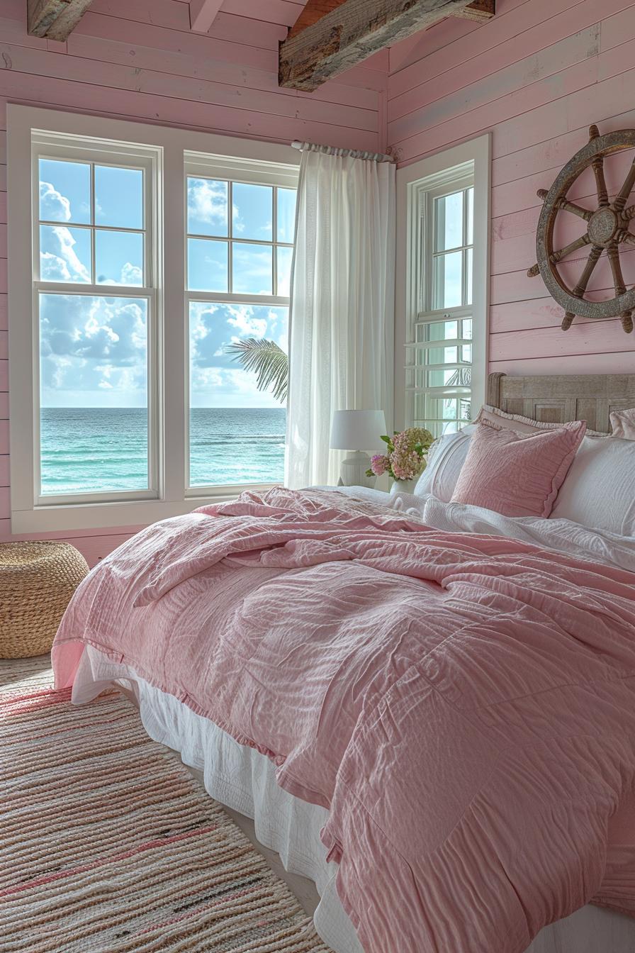 15 dreamy pink coastal bedroom ideas: beach & aesthetics 11 3 .. Pink Coastal Retreat Decor-2