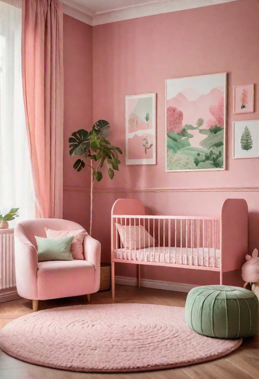 63 Luxurious Pink Bedrooms to Warm Up Your Space 20 18. Pink Nursery Theme-0