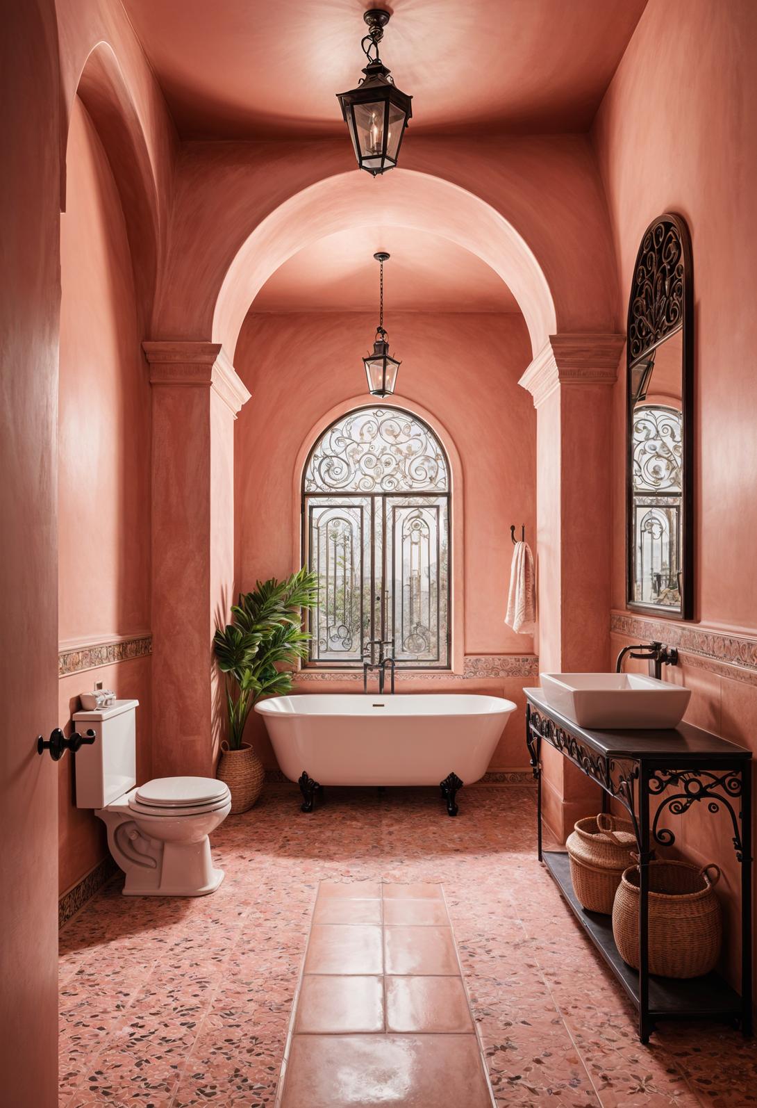 22 trendy pink bathroom designs for copying 23 15. Pink Terra Cotta Tiles Trend-0