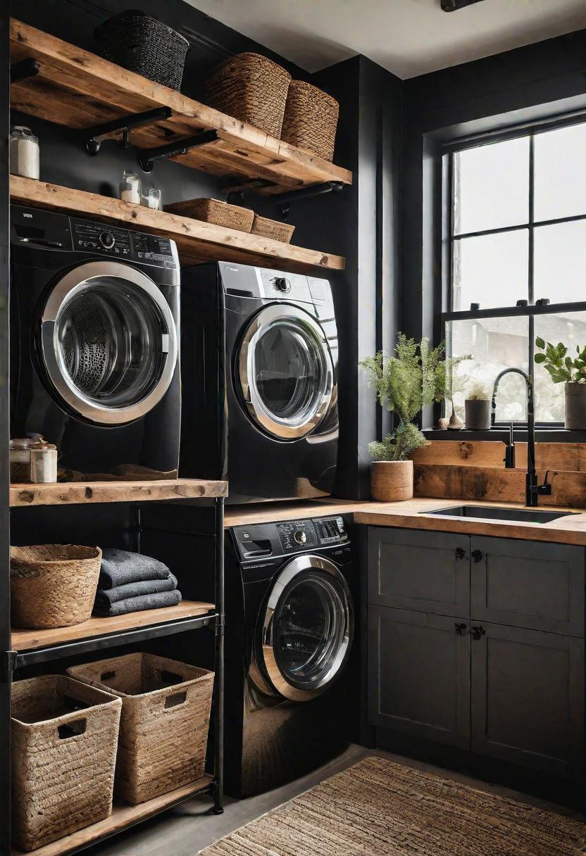 20 innovative wash cabine cabinet ideas: stylish storage solutions 15 10. Pipe and wooden beam solution-0