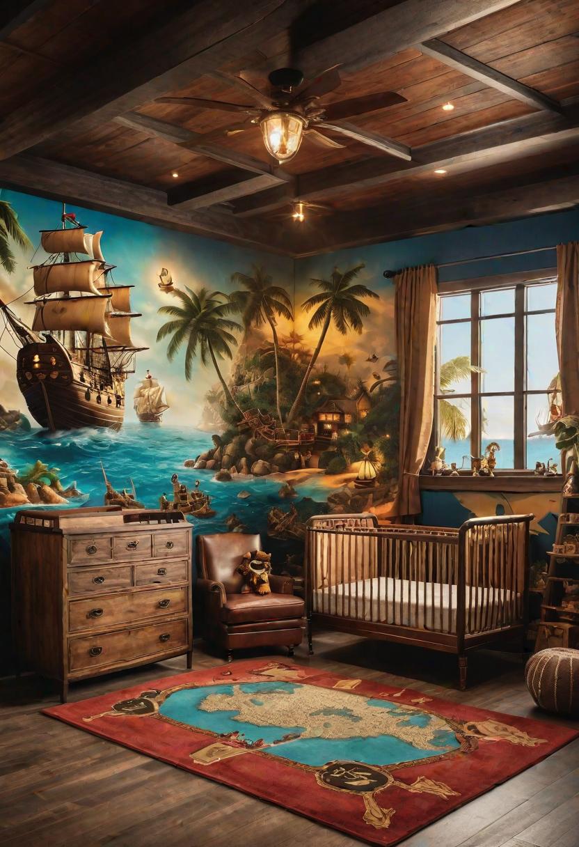 61 Dreamy Nursery Room Inspirations: From Cozy Corners to Whimsical Themes 45 27. Pirate Nursery Room Inspiration-0