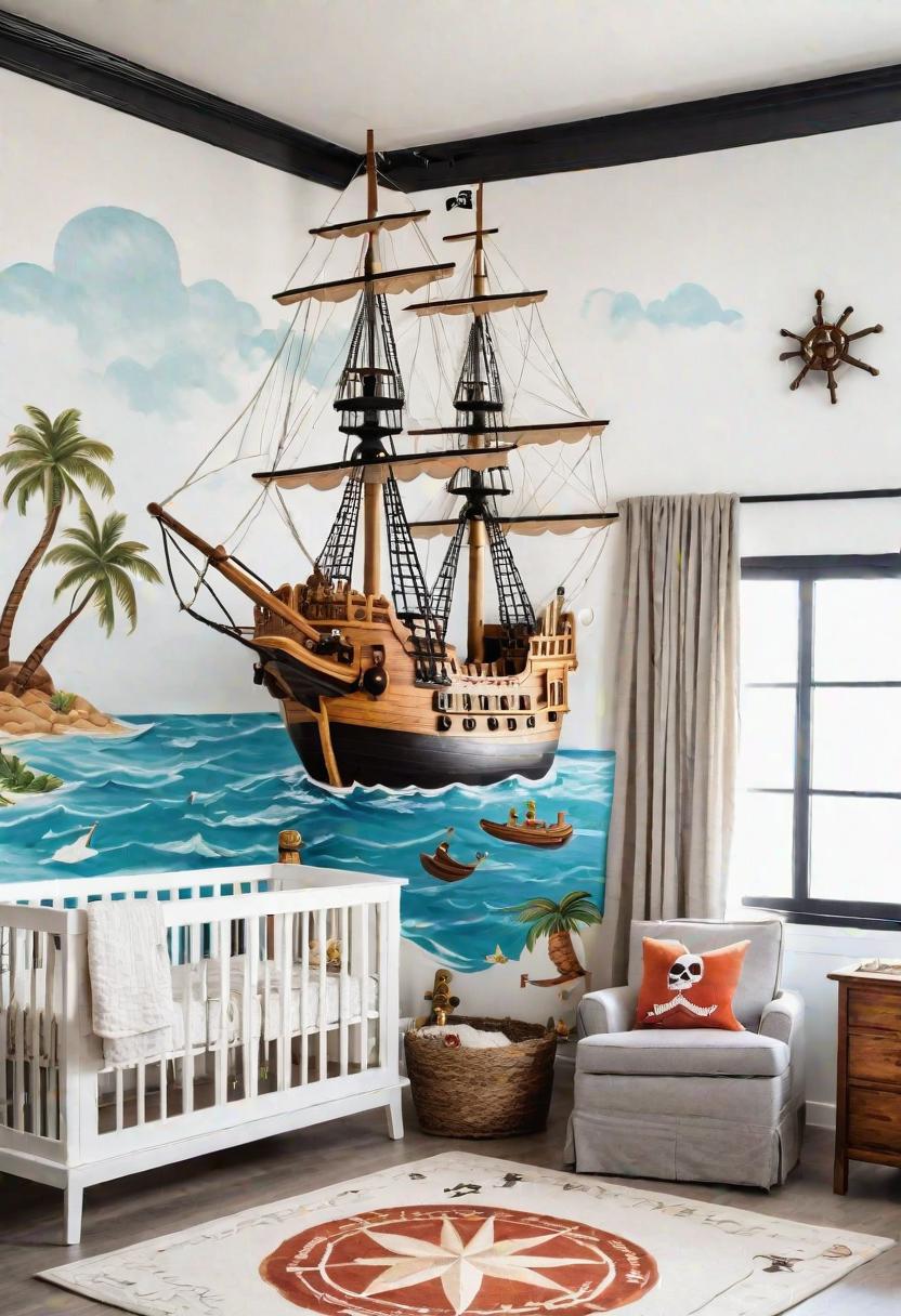 61 Dreamy Nursery Room Inspirations: From Cozy Corners to Whimsical Themes 46 27. Pirate Nursery Room Inspiration-1