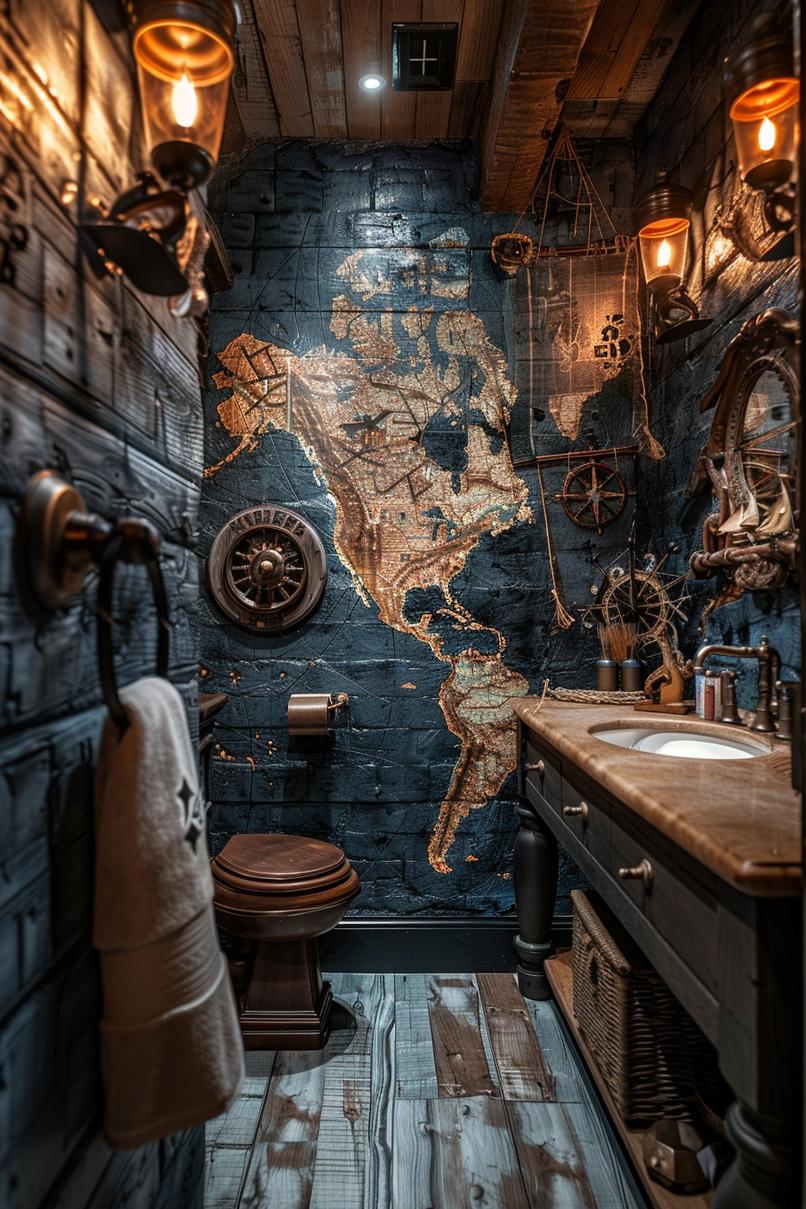 20 aesthetic bathroom designs for your home processing 23 14. Coastal bathroom with pirate gern topics