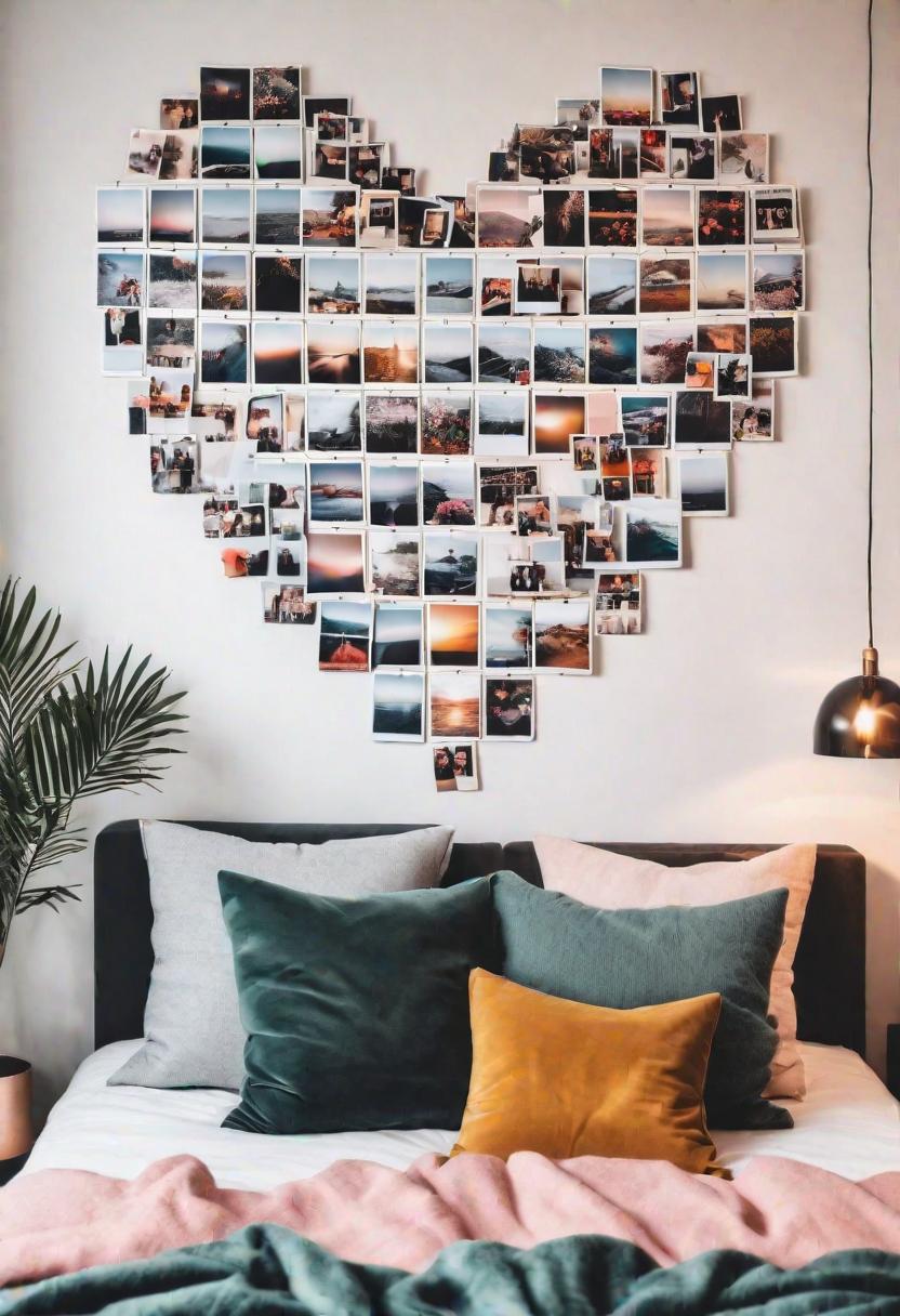 61 Inspiring Bedroom Wall Decor Ideas: Transform Your Space into a Dreamy Retreat 50 48. Polaroid Wall Décor-0