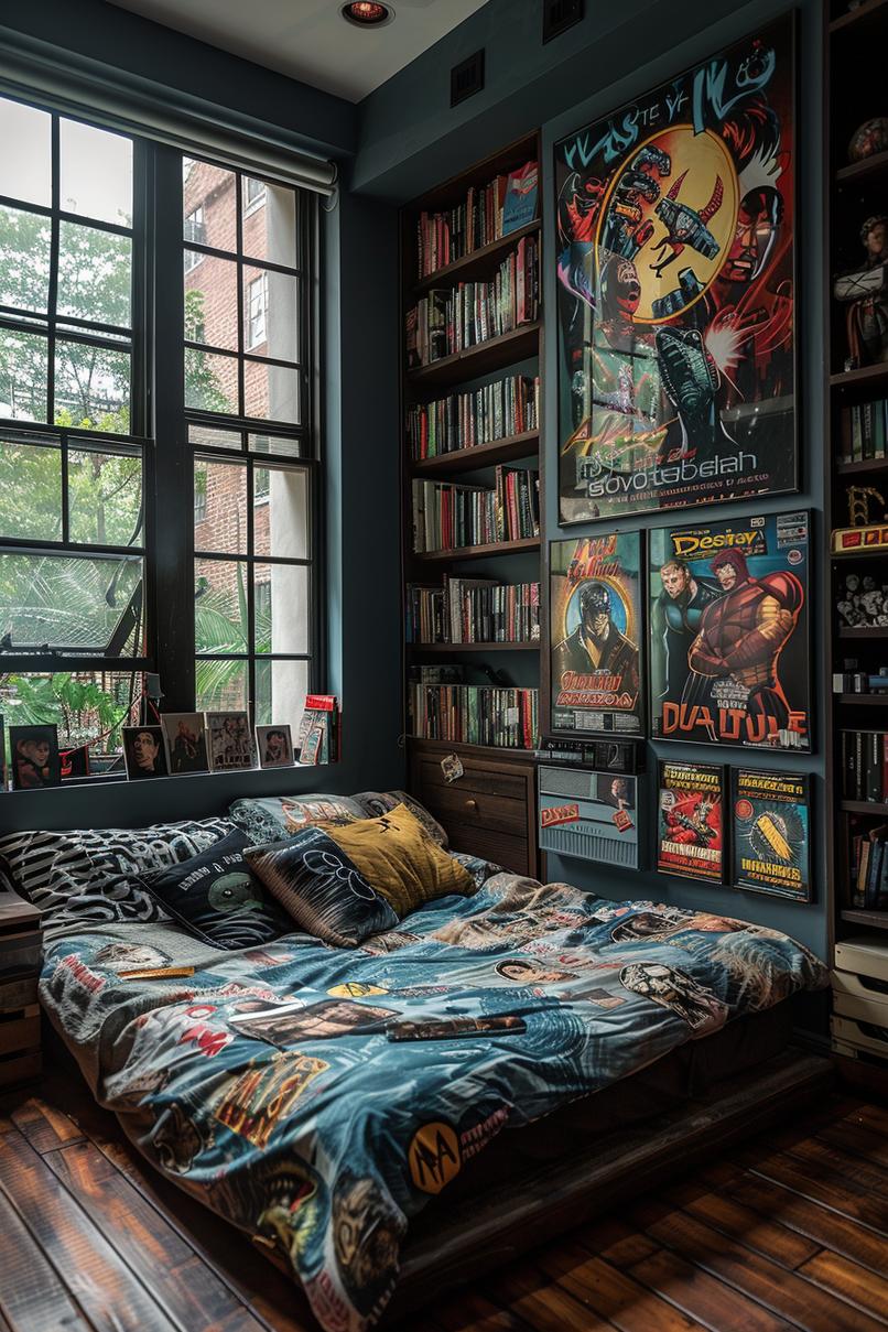 19 ideas for creative dormitory for boys 38 17. Pop Culture Art Gallery Ideas-0