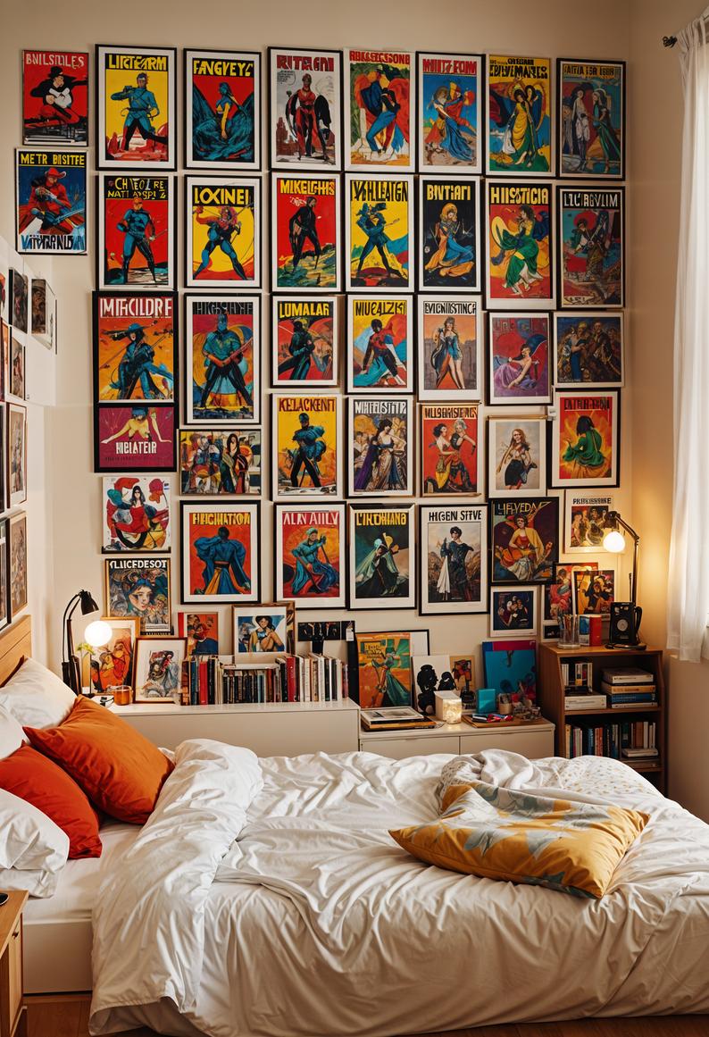19 ideas for creative dormitory for boys 39 17. Pop culture art gallery ideas-1