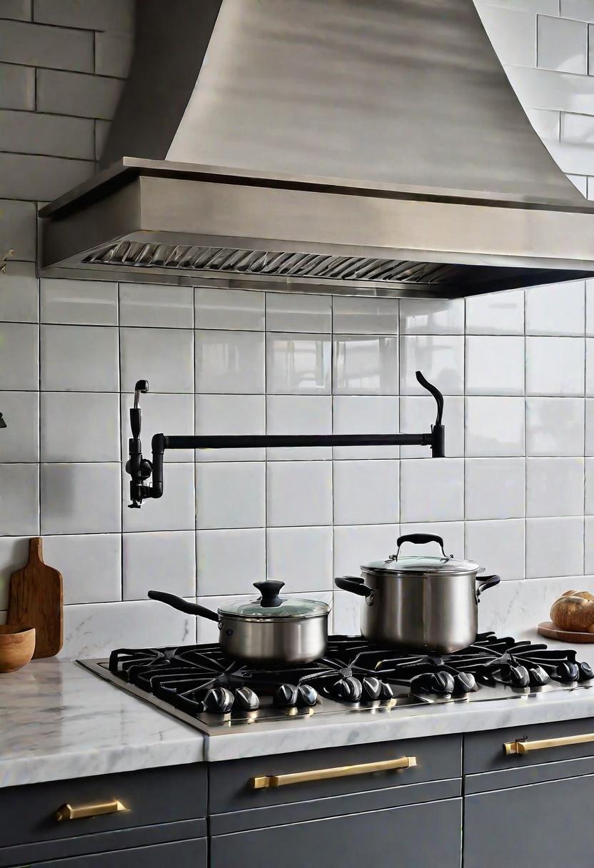33 Modern Farmhouse Kitchen Ideas: Blending Rustic Charm with Contemporary Design 38 29. Pot Filler Installation Guide-0